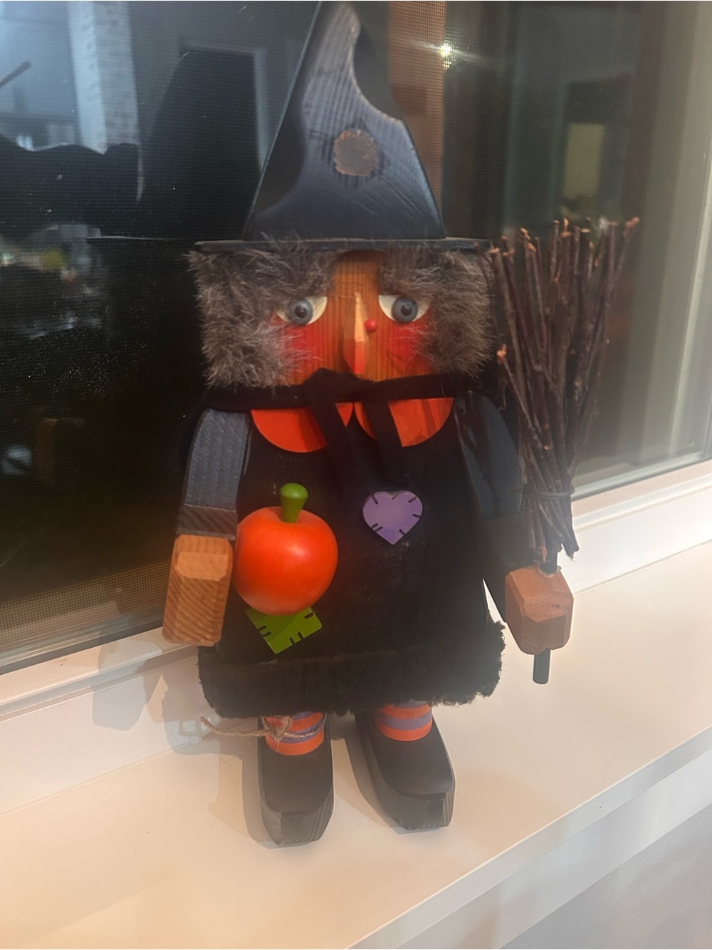Holzkunst Christian Ulbricht Wicked Witch Nutcracker Germany 12.9"